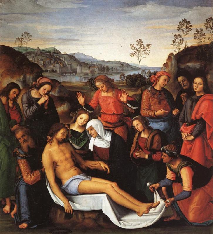 PERUGINO, Pietro The Lamentation over the Dead Christ China oil painting art